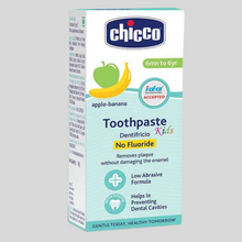 Load image into Gallery viewer, Chicco Dentifricio Toothpaste Apple and Banana Flavour - 50 gm
