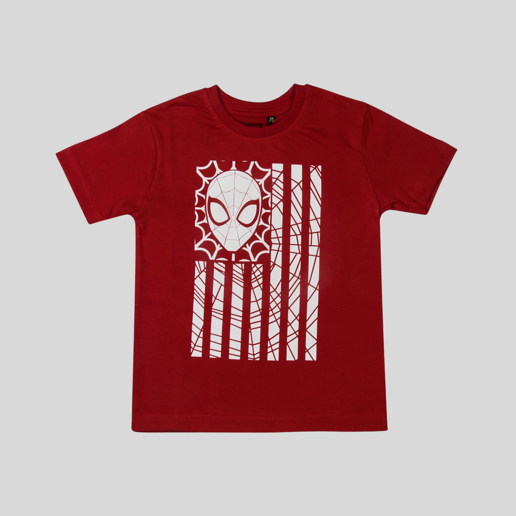 Spiderman Boys Casual T-shirt Red