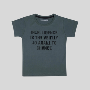 Green Printed Round Neck T-Shirt