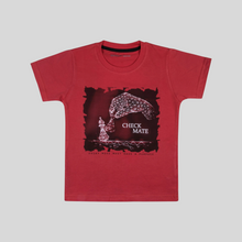 Load image into Gallery viewer, Boys Printed Red Casual T Shirt
