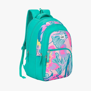 Genie Paradise 36L Teal Laptop Backpack With Raincover