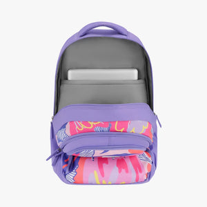 Genie Paradise 36L Lavender Laptop Backpack With Raincover