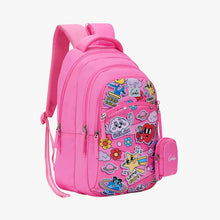 Load image into Gallery viewer, Genie Pearl 27L Pink Juniors Backpack With Easy Access Pockets
