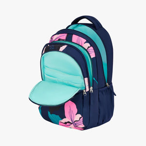 Genie Petunia 27L Navy Blue Juniors Backpack With Easy Access Pockets