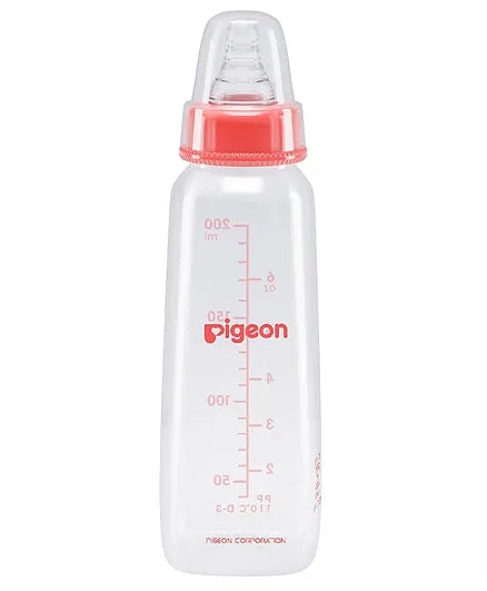 Pigeon Anti Colic Peristaltic Nursing Bottle Red - 200 ml