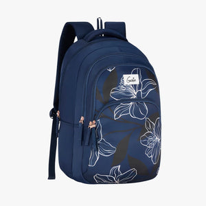 Genie Radiant 36L Navy Blue Laptop Backpack With Raincover