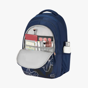 Genie Radiant 36L Navy Blue Laptop Backpack With Raincover