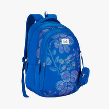 Load image into Gallery viewer, Genie Sprinkle 36L Blue School Backpack With Premium Fabric
