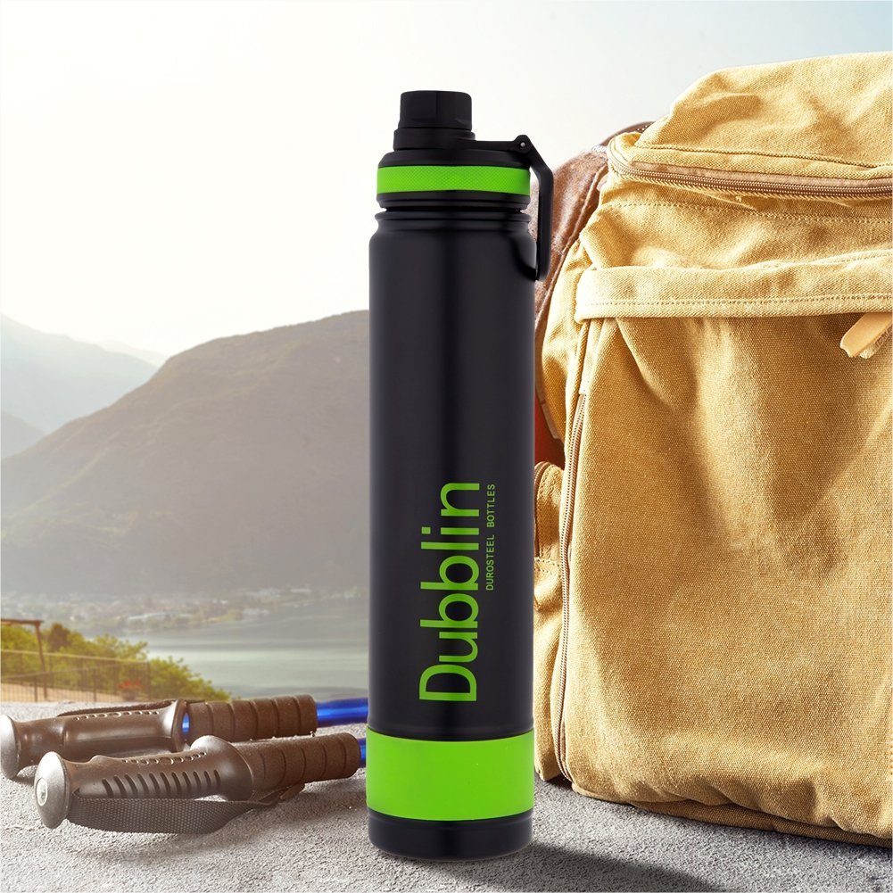 Dubblin Water Bottle Trump Steel 1000 Ml Green For Unisex