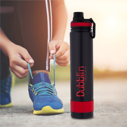 Dubblin Water Bottle Trump Steel1000 Ml Red For Unisex