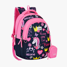 Load image into Gallery viewer, Genie Unicorn Love 20L Pink Kids Backpack With Comfortable Padding
