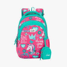 Load image into Gallery viewer, Genie Unicorn love 20L Pink Kids Backpack With Comfortable Padding
