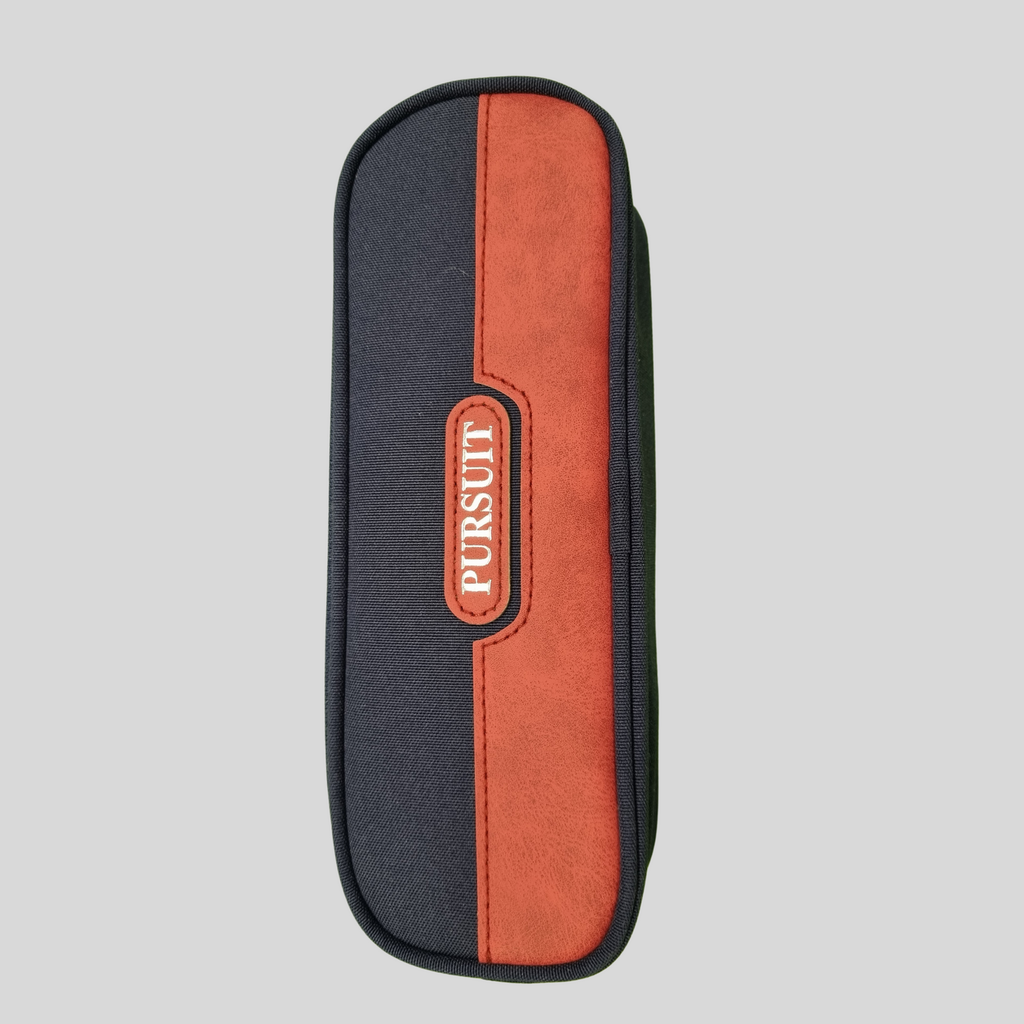 Pursuit Dual-Tone Stylish Pencil Pouch – Compact & Professional Design -Navy Blue & Grey