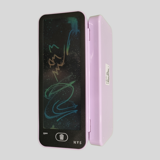 HYS Multifunction Digital LCD Pencil Case – Pink & Purple