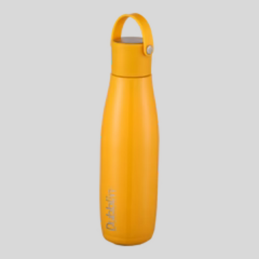 Dubblin Water Bottle Kiwi Steel 700 Ml Yellow For Unisex