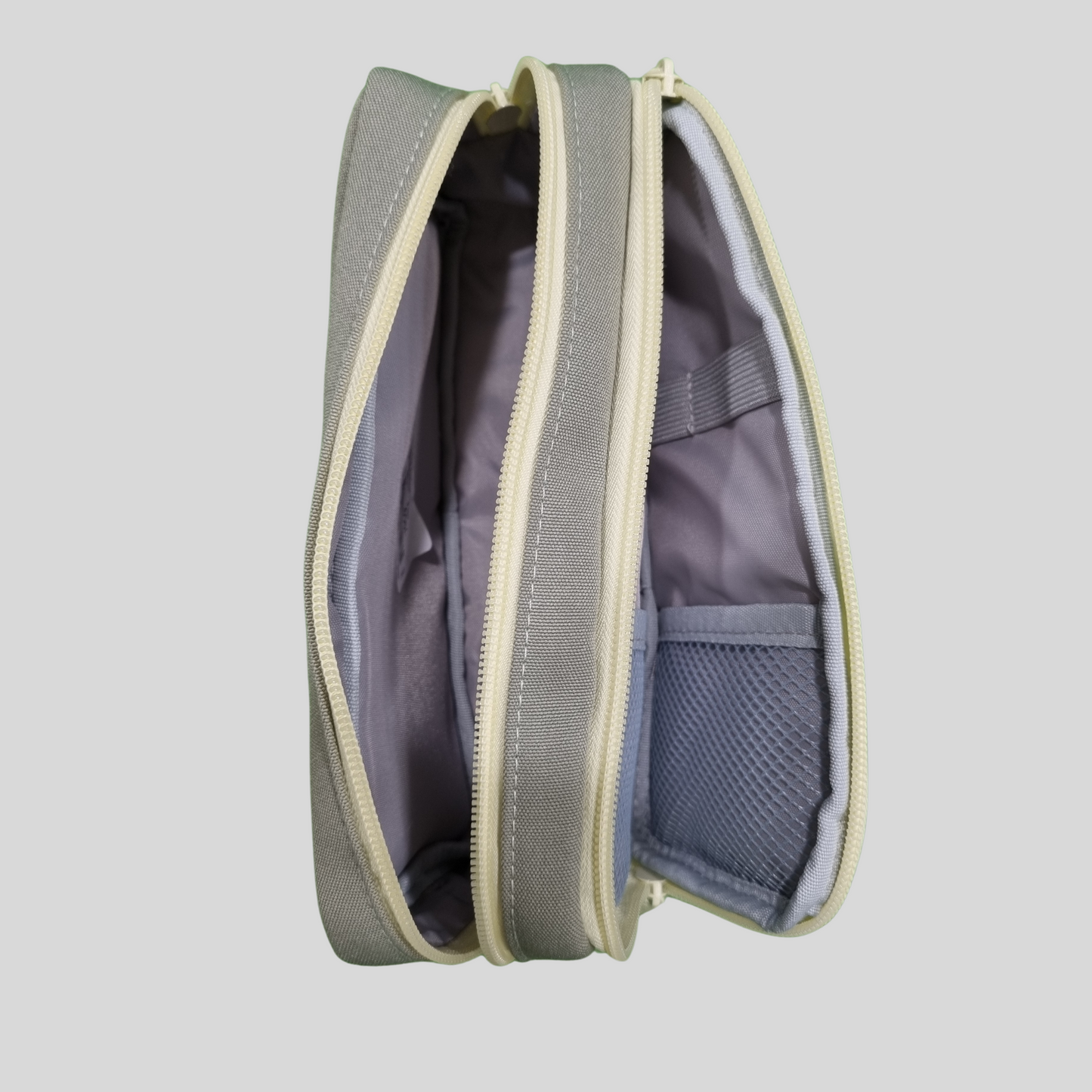 "You Buddy Inside" Compact Canvas Pencil Case -Green