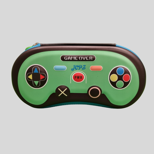 Game Controller Pencil Case – Hard Shell Stationery Organizer (Available Colors in Green, Blue, Grey)