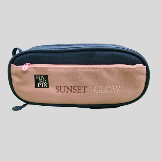 Sunset Glow Dual-Tone Pencil Case – HNEG PIN Edition
