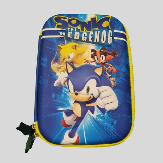 Sonic the Hedgehog Zipper Pencil Case – Double-Sided Hard Shell