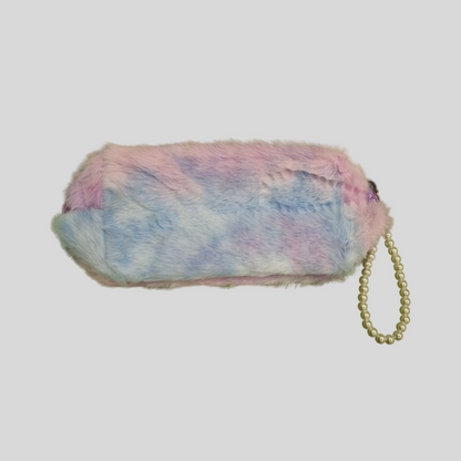 Furry "LOVE" Pearl Pencil Pouch – 5 Vibrant Color Variants