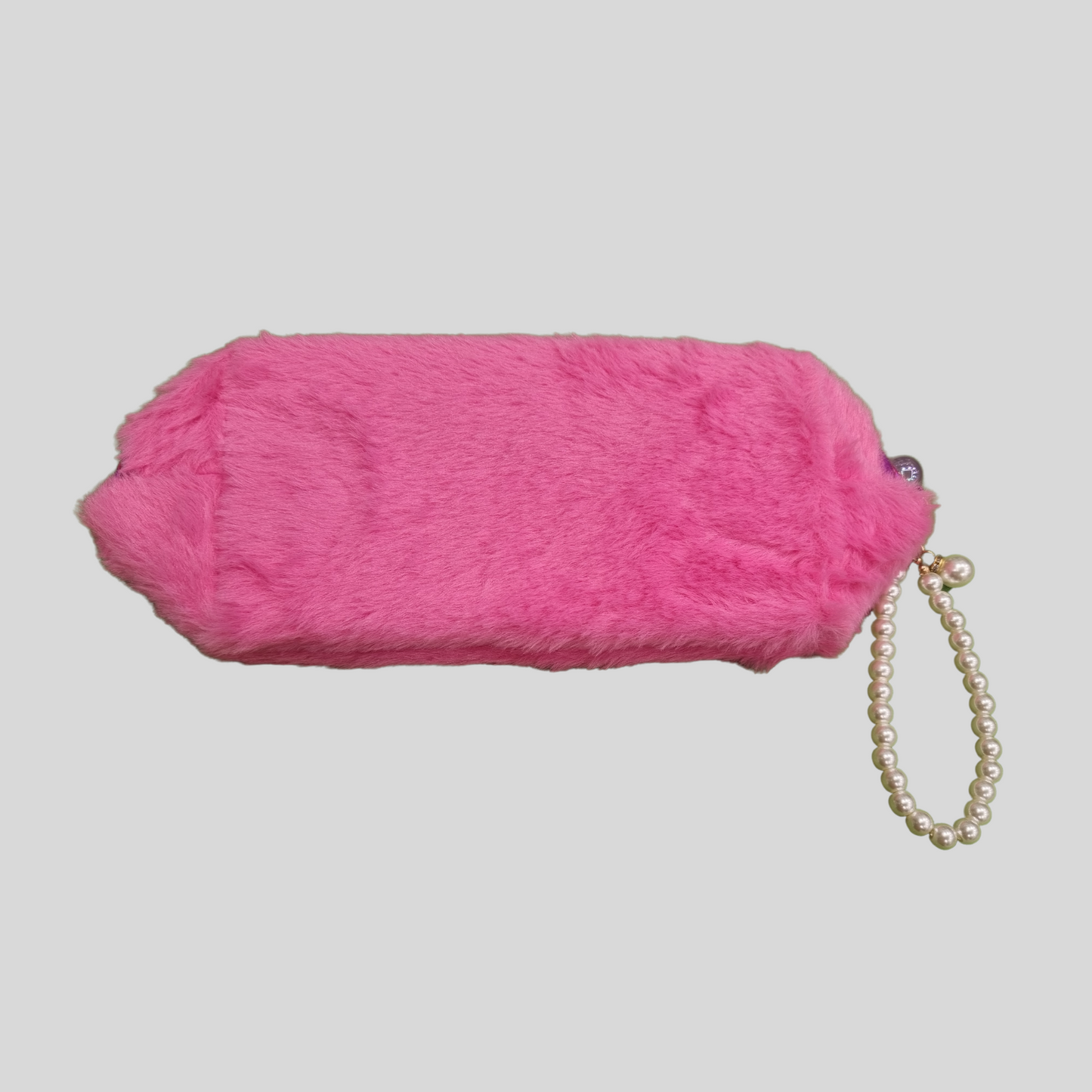 Furry "LOVE" Pearl Pencil Pouch – 5 Vibrant Color Variants