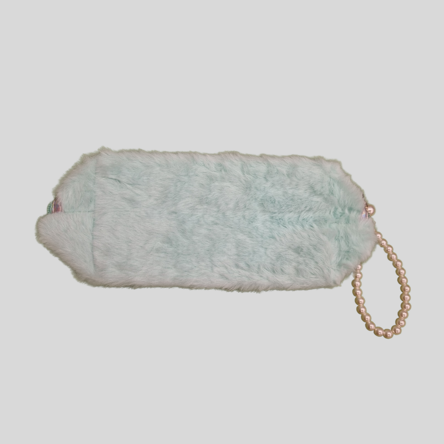 Furry "LOVE" Pearl Pencil Pouch – 5 Vibrant Color Variants