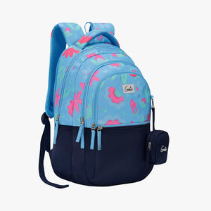 Genie Violet 27L Blue Juniors Backpack With Easy Access Pockets