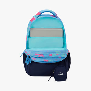 Genie Violet 27L Blue Juniors Backpack With Easy Access Pockets