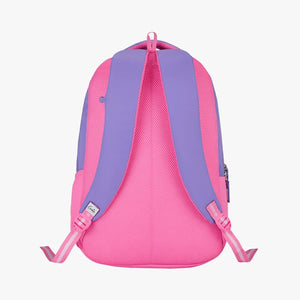 Genie Waterlily 36L Lavender School Backpack With Premium Fabric