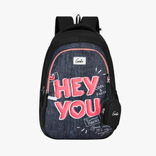 Load image into Gallery viewer, Genie You 36L Black School Backpack With Premium Fabric
