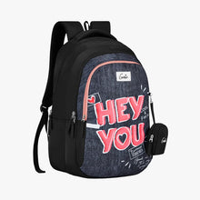 Load image into Gallery viewer, Genie You 36L Black School Backpack With Premium Fabric
