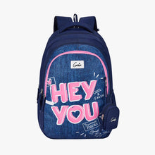 Load image into Gallery viewer, Genie You 36L Navy Blue School Backpack With Premium Fabric
