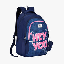 Load image into Gallery viewer, Genie You 36L Navy Blue School Backpack With Premium Fabric
