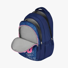 Load image into Gallery viewer, Genie You 36L Navy Blue School Backpack With Premium Fabric
