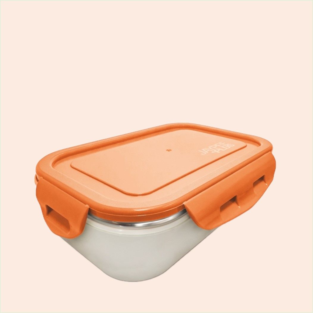 Jaypee Lunch Box Steel Buddys 750 Ml Orange For Unisex