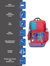 Load image into Gallery viewer, Wiki Squad 3 Red Backpack
