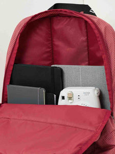 WIKI Squad 1 Backpack 30.5 L - Grid Red