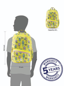 WIKI CHAMP 4 Backpack 22 L - Robot Yellow