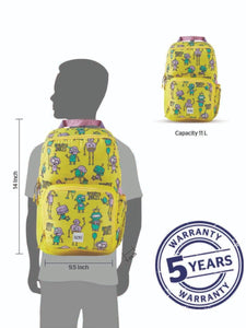 WIKI CHAMP 1 Backpack 11 L - Robot Yellow