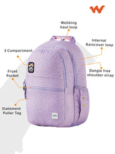 Load image into Gallery viewer, WIKI GIRL 1 Backpack 21.5 L - Pardus Purple
