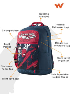 WIKI Squad 1 Disney Backpack 30.5 L - Marvel Kawai Red