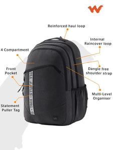 WIKI 4 Backpack 37.5 L - Illusion Twill Black