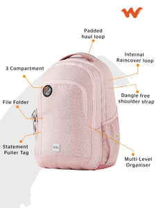 WIKI GIRL 2 Backpack 29.5 L - Pardus Peach