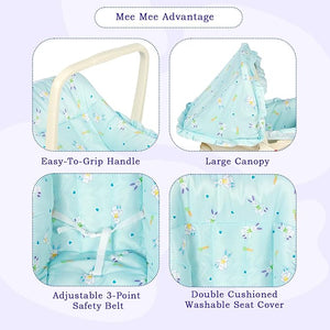 Mee Mee Cotton Cozy Baby Carry Cot - Sky Blue