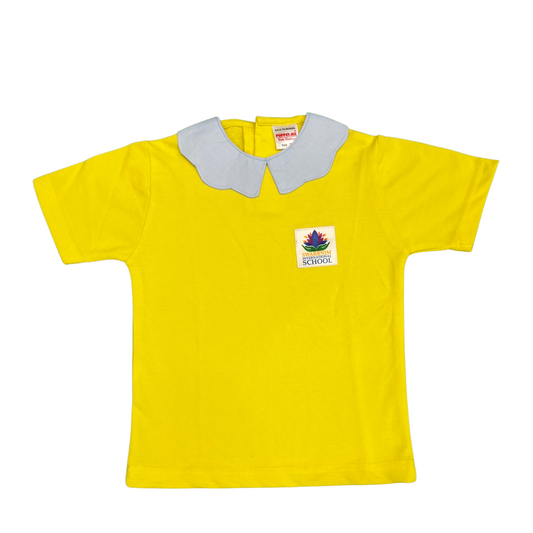 SWARNIM T-SHIRT ROUND NECK GIRLS (KG) -YELLOW