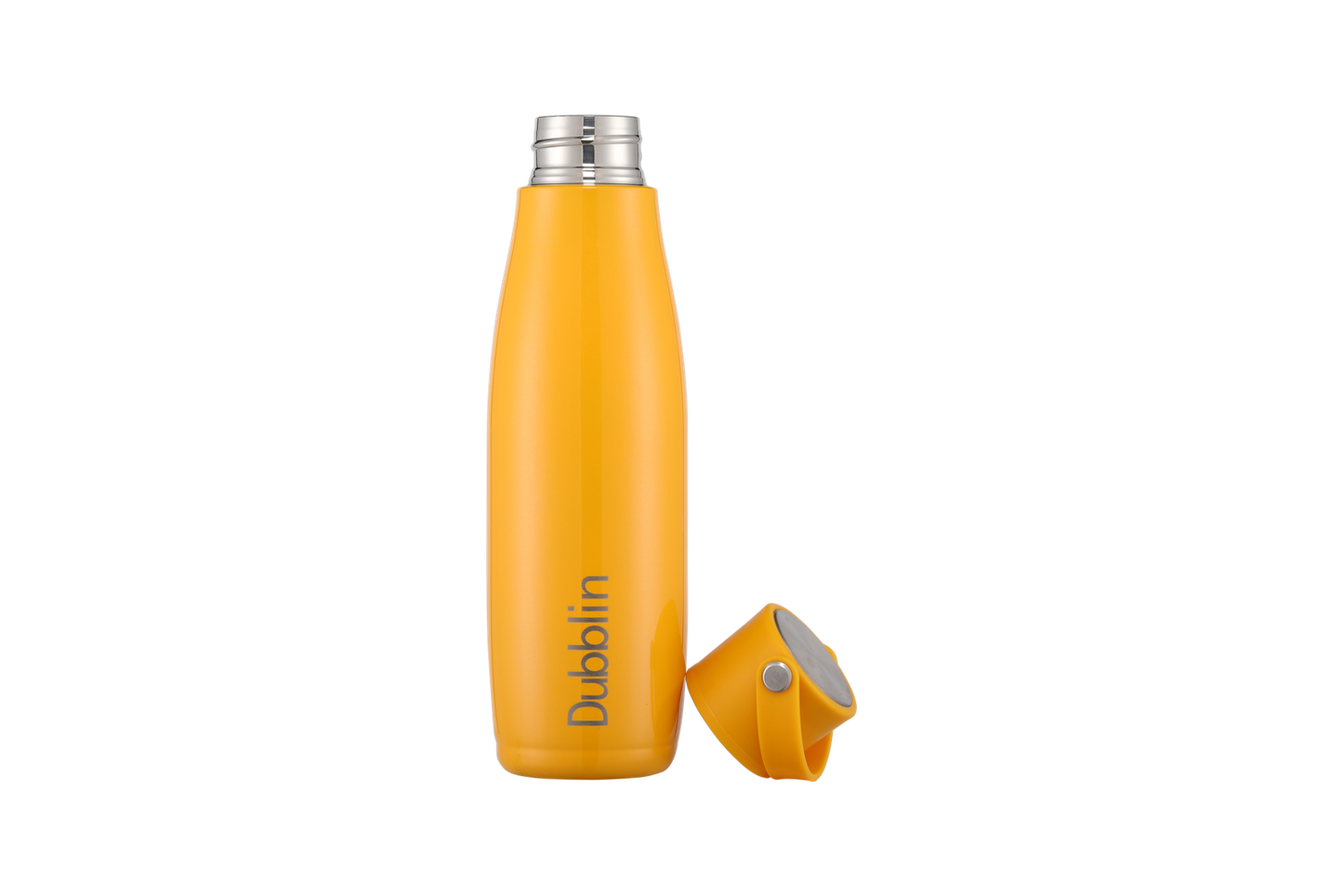 Dubblin Water Bottle Kiwi Steel 700 Ml Yellow For Unisex