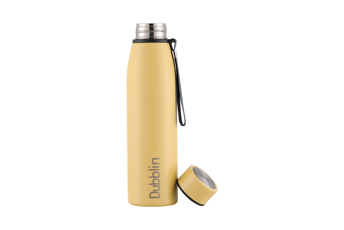 Dubblin Water Bottle Messi Steel 950 Ml Yellow For Unisex