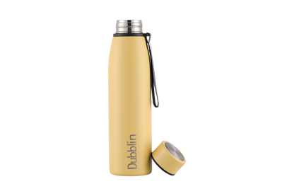 Dubblin Water Bottle Messi Steel 950 Ml Yellow For Unisex