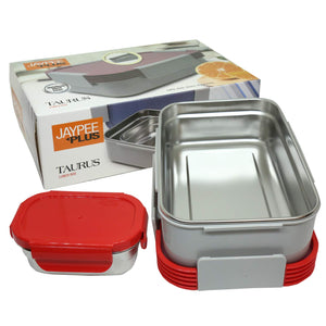 Jaypee Plus Taurus Stainless Steel Lunch Box, 600 ML - Pintoo Garments