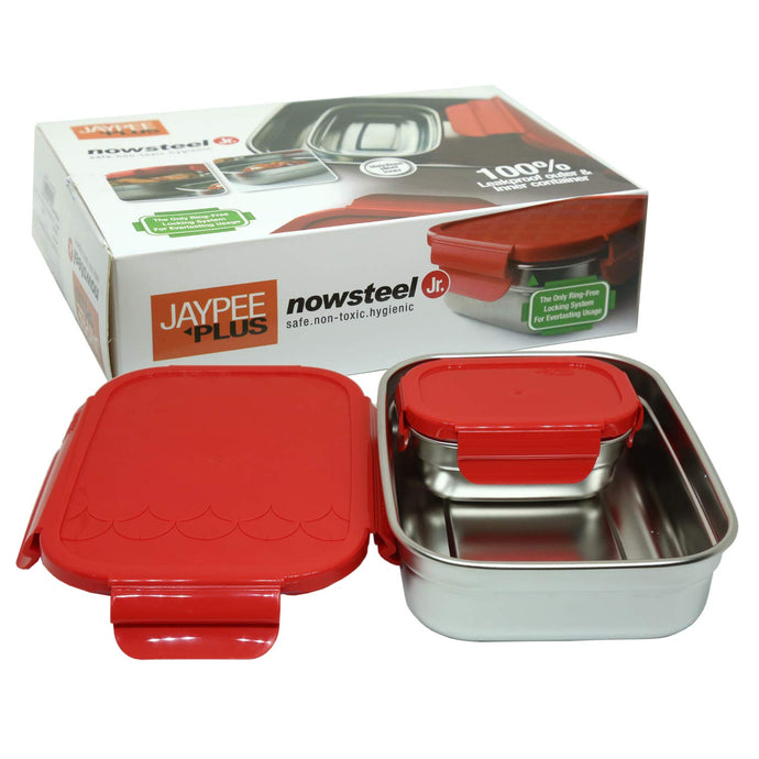 Jaypee Plus Stainless Steel Lunch Box Now Steel Jr- 2 Pieces - Pintoo Garments